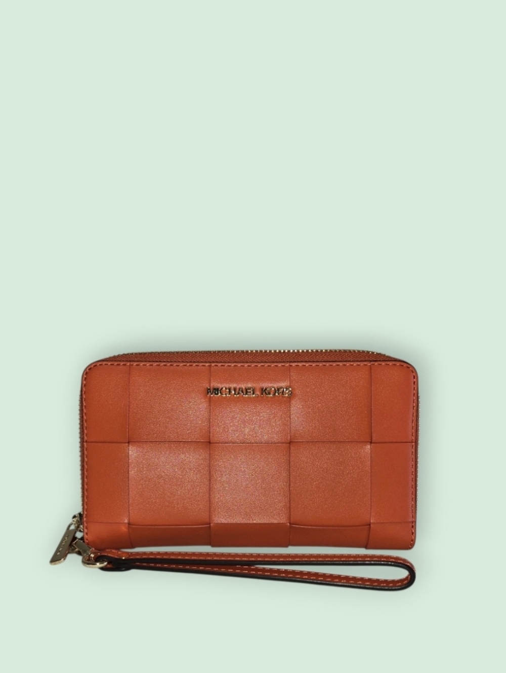 Michael Michael Kors-NWT ($298) Jet Set Large  Smartphone Case Wrislet-Clay Red